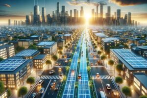 Les premières routes solaires de l'histoire : produire de l'énergie pour une ville en conduisant sa voiture